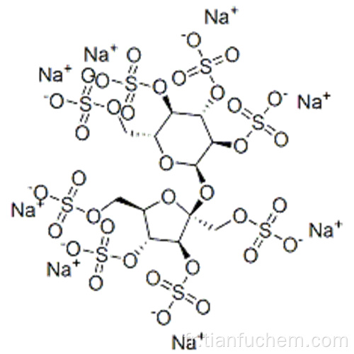 aD-glucopyranoside, 1,3,4,6-tétra-O-sulfo-bD-fructofuranosyle, 2,3,4,6-tétrakis (hydrogénosulfate), sel de sodium (1: 8) CAS 74135-10-7